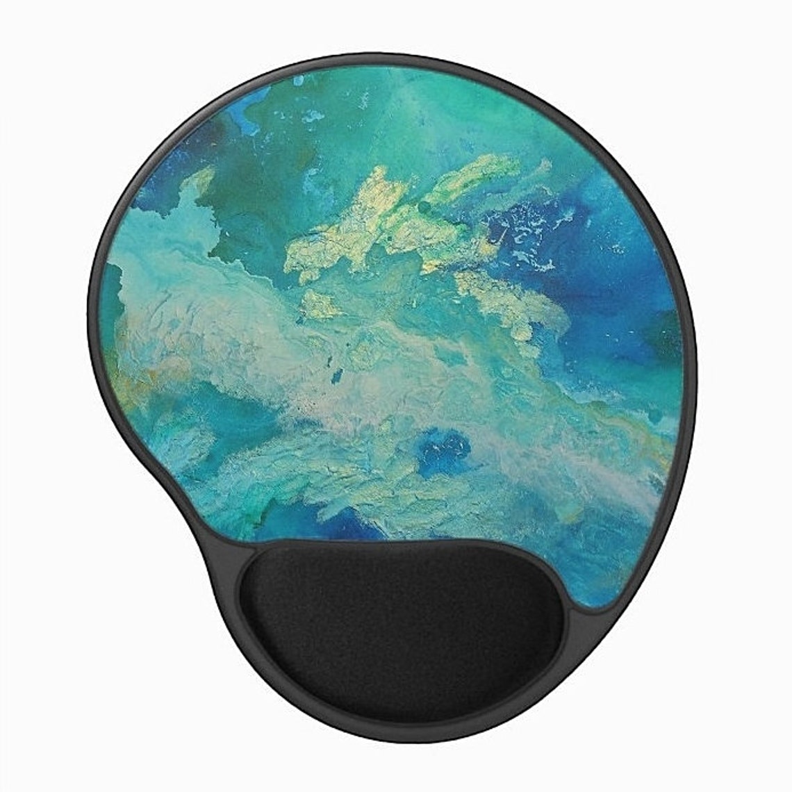 Mousepad Mouse Pad Fine Art Painting Abstract Turquoise Ocean Etsy