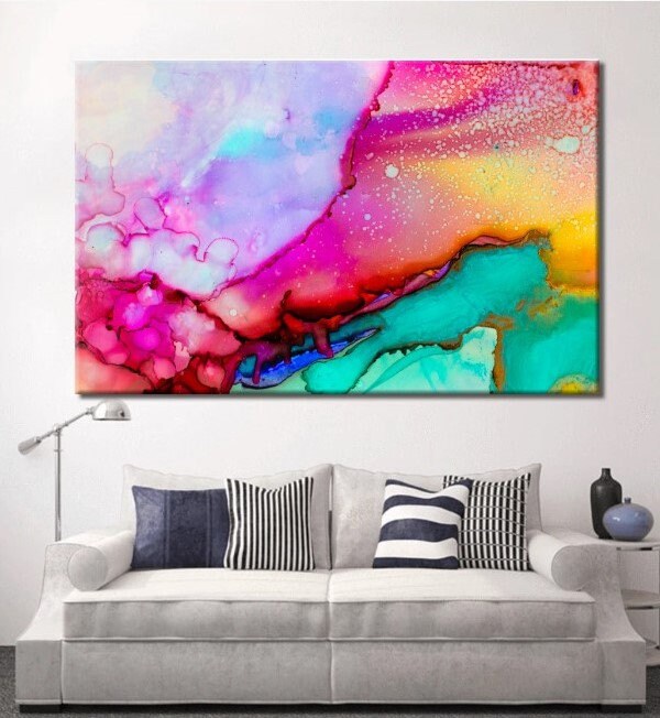 Colorful Art Colorful Wall Art Colorful Painting | Etsy