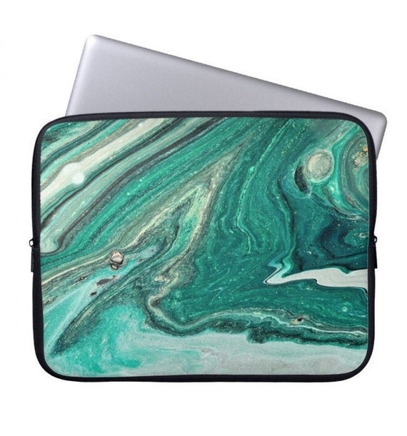 Laptop Sleeve Art Laptop Sleeve Green Laptop Sleeve 13 inch Etsy