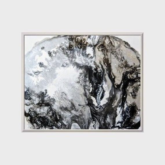 Abstract Painting Granite 2 Fine Art Acrylic Canvas Etsy
