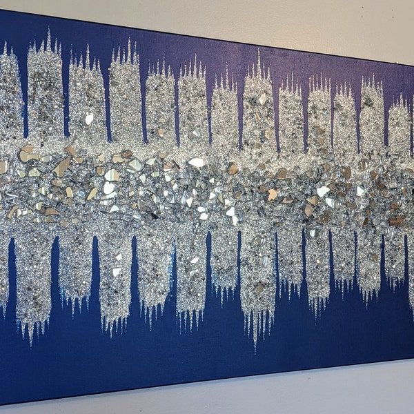 Cobalt Blue Wall Art Etsy