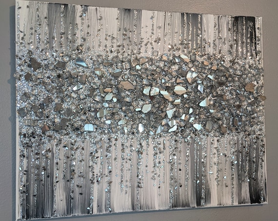 Brown Glitter Wall Painting, Brown Glitter Glass Painting, Brown Wall  Painting, Abstract Art, Wall Decor -  Denmark