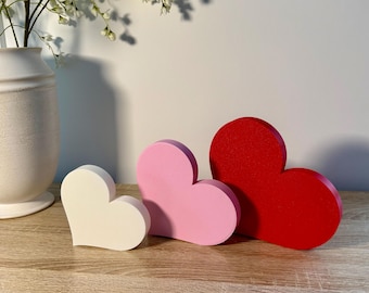 3D Printed Heart Sculpture | Modern Valentine's Day Decor