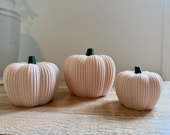 3D Printed Pumpkins Set of 3: Fall Halloween Tiered Tray Decor