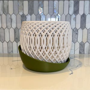 3X-Large - Orchid Planter, Breathable Airflow Pot with Tray - 3D Printed