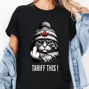 PNG Canadá, Anti Tariff Funny Cat Png, Lembrança DTF Canadá, Orgulho Pró Canadá, Camiseta Patriótica Canadense, Tariff This, Adesivo de Para-choque Canadá