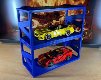 Digital File | LEGO Speed Champions Stackable Display Stand | Brick Car Display | 3D Printable 3mf File | LEGO Car Shelf