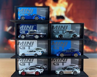 4 pcs. Magnetic Stand 1/64 Mini GT, Hot Wheels, Matchbox & Diecast Car Compatible Display Stand, Toy Car Storage, Organizer Garage