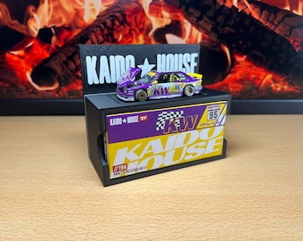 Kaido House Mini GT Display Stand With Logo – 1:64 Scale Model Car Display Base