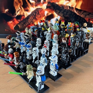 MEGA LEGO minifiguur displaystandaard – compatibel met 48 LEGO minifiguren, display voor minifiguur, megadisplay