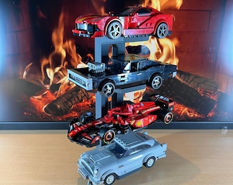 LEGO Speed Champions Display Stand | Holds 4 Cars | LEGO Car Shelf | Multiple Colors