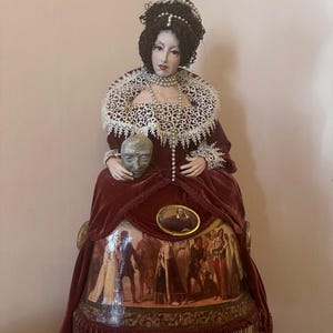 Shakespeare, Romeo and Juliet, handmade art doll, romantic, birthday gift, home decor