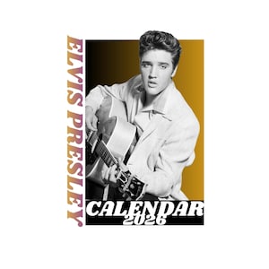 Elvis Presley 2026 Wall Calendar Etsy Il Cssa 