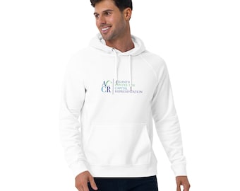 ACCR White Unisex eco raglan hoodie