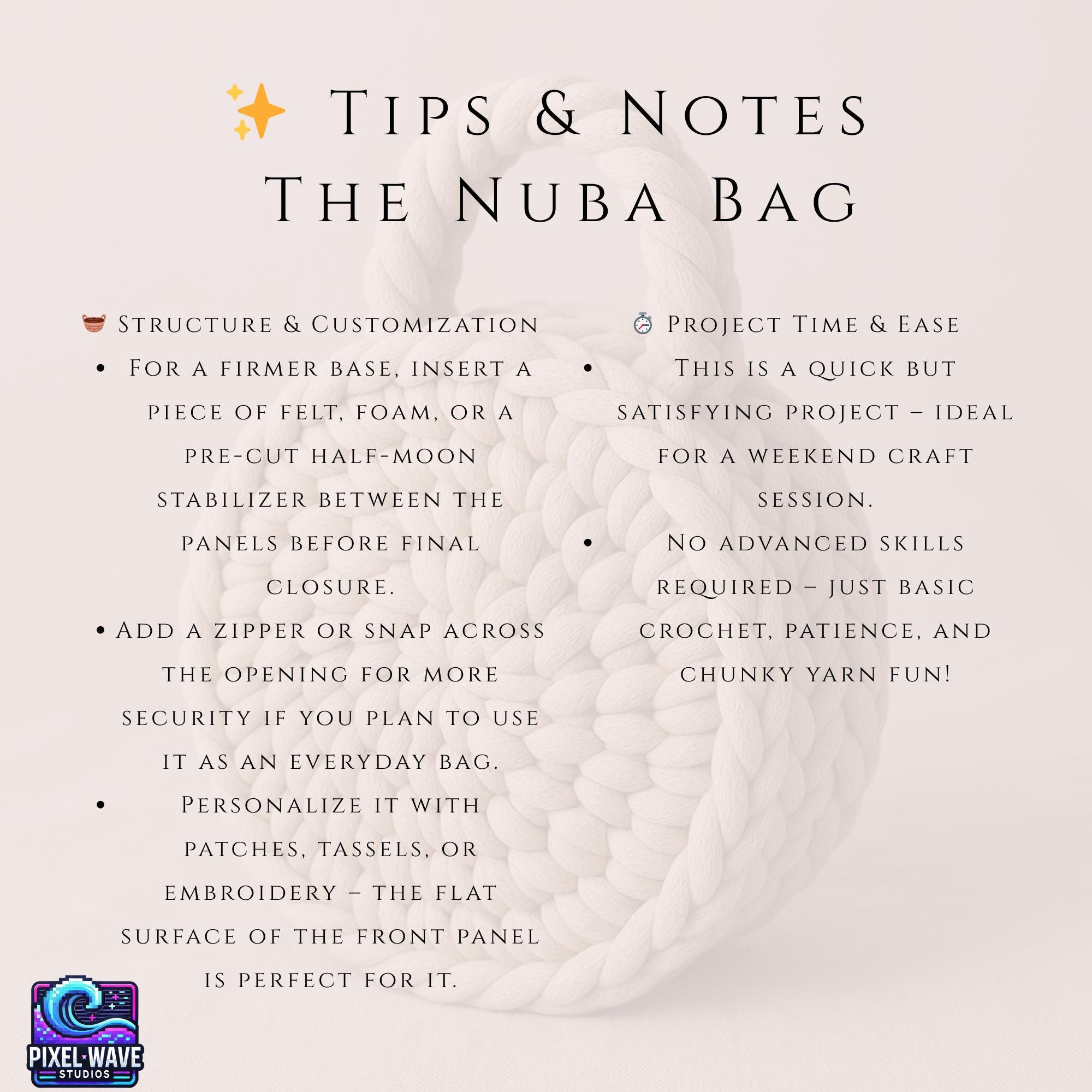 CROCHET Bag Pattern Half Moon – Nuba Bag PDF – Chunky Yarn Purse for ...