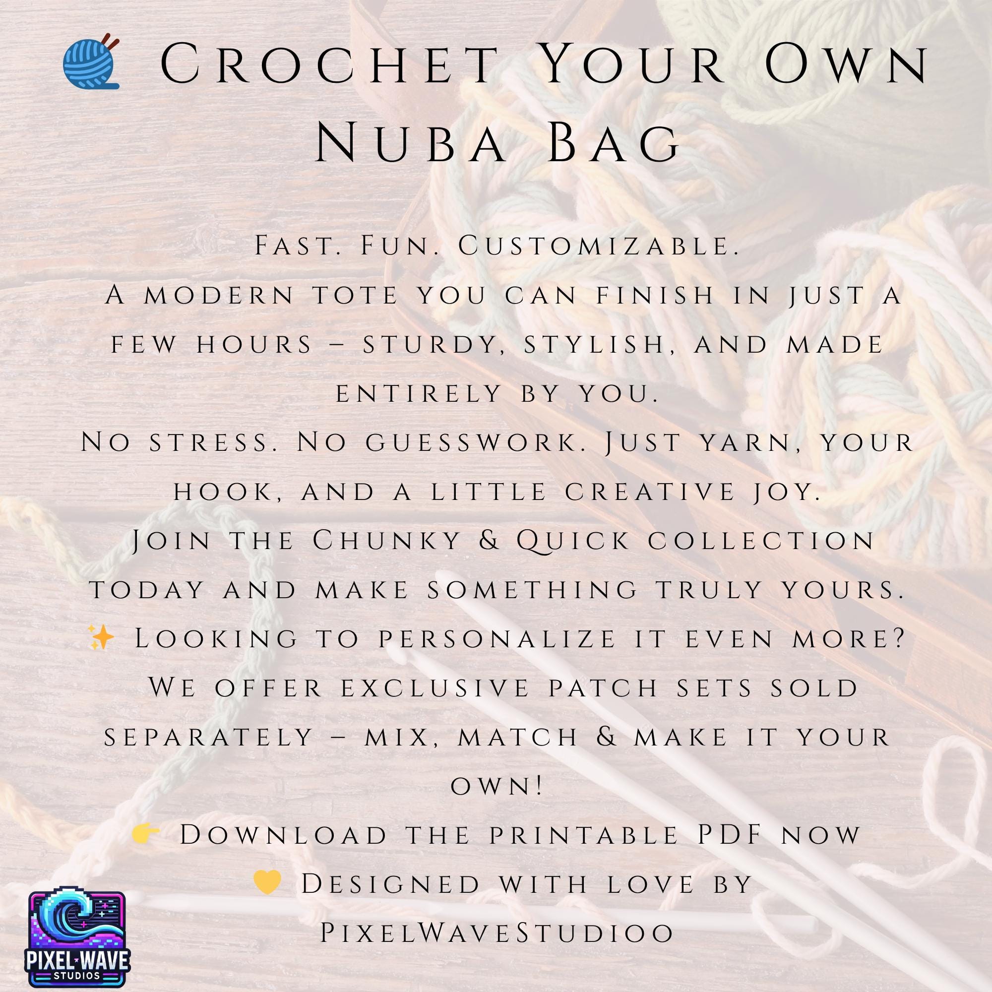 CROCHET Bag Pattern Half Moon – Nuba Bag PDF – Chunky Yarn Purse for ...