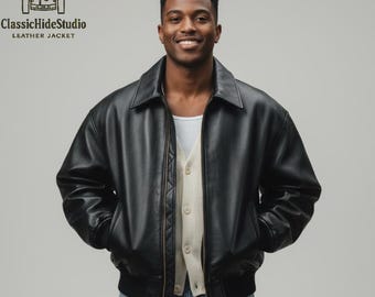 Black Leather Jacket St John's Bay Black Jacket Vintage