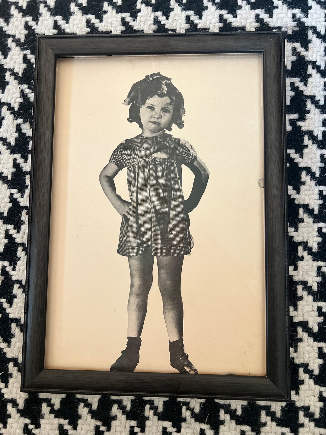 Antique Framed Photo of Shirley Temple - Etsy