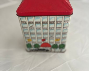 1980s Entrepreneur Tin Box | Jan Stuart Cosmetics | NYC