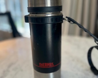 Vintage Thermos Metal Vacuum Bottle