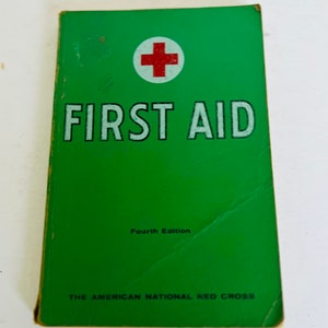 Vintage Red Cross First Aid Manual
