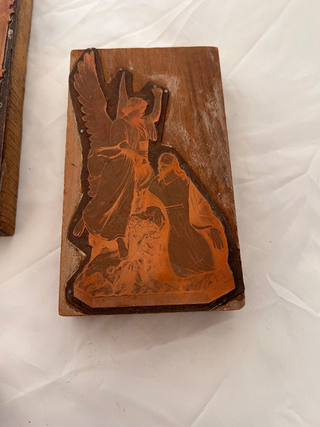Antique Etching- Engraved Printing Machine Press Plate Stamp From the ...