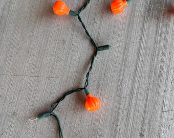 Vintage Halloween Pumpkin Blow Mold Light String