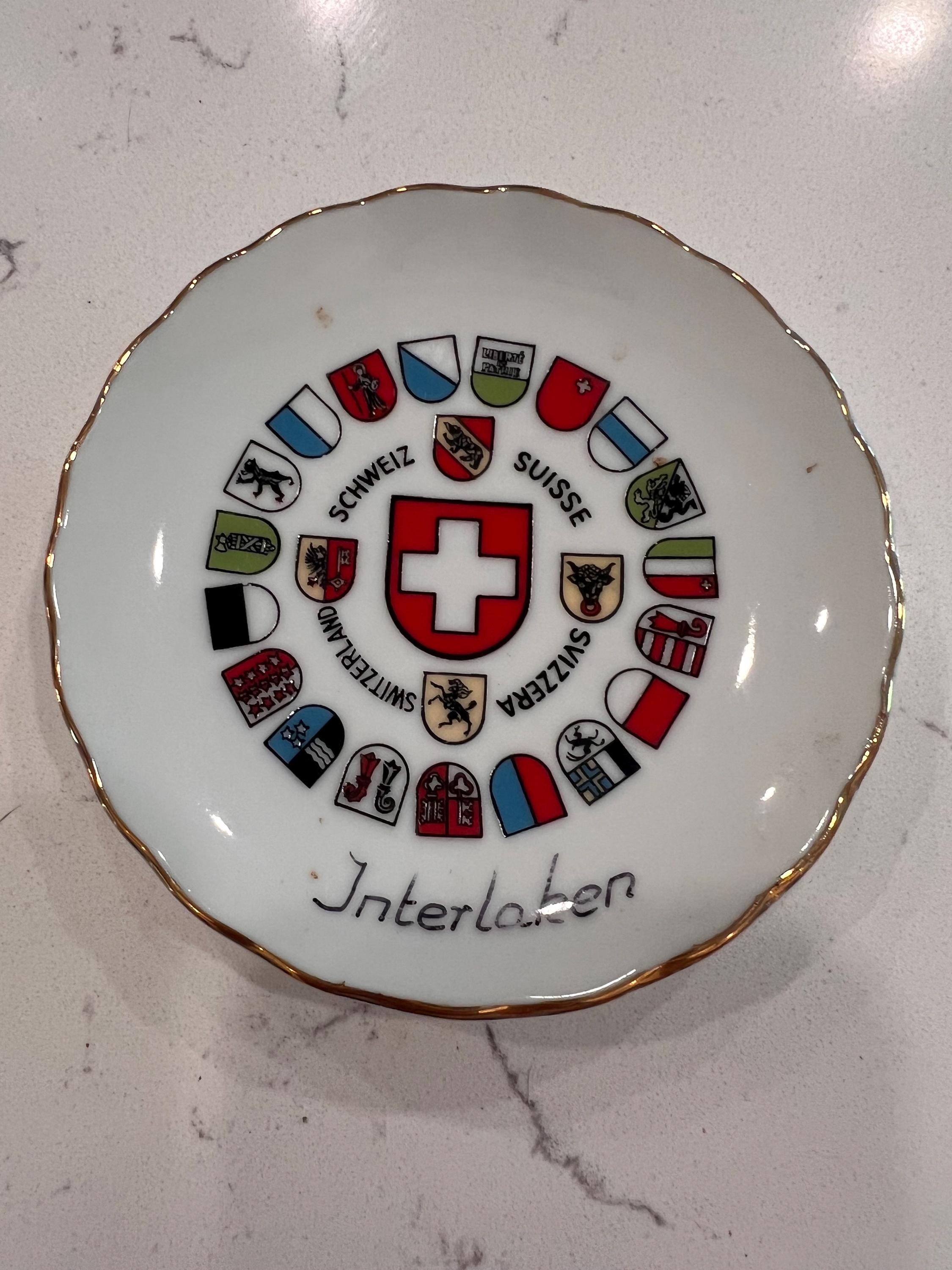 Vintage Swiss Plate - Etsy