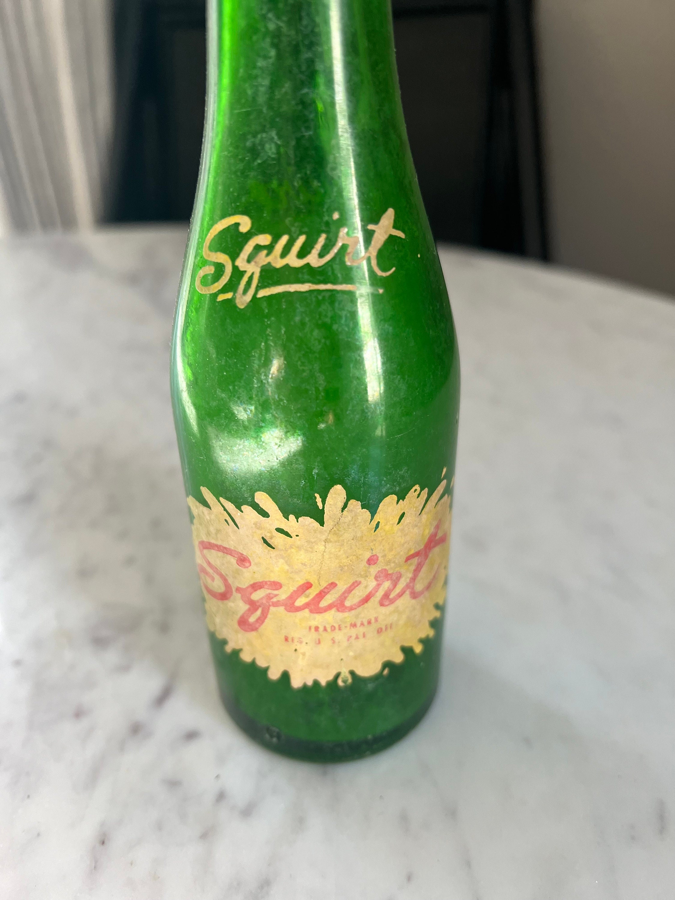 Vintage Squirt Soda Glass Bottle - Etsy