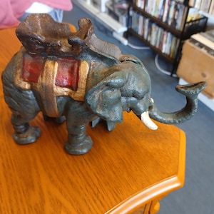 Cast Iron Elephant Bank
