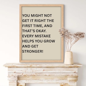 Kids Room Decor Wall Art Nursery Wall Art Mental Health Poster Progress Quote Motivational Office Decor School Counselor Classroom Wall Art