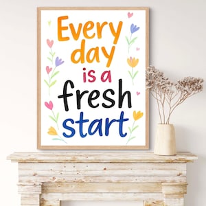 Kids Room Decor Poster Therapy Office Decor DBT Poster Boho Classroom Growth Mindset Mental Health Poster School Counselor Power of Now