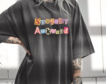 Socially Awkward Comfort Colors T-Shirt, Unisex-T-Shirt