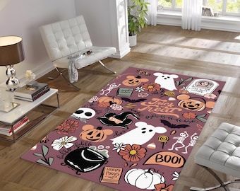 Halloween Rug | Horror Rug | Pumpkin Rug | Halloween Gifts Rug | Scary Rug | Halloween Gift Rug | Halloween Pattern Rug | Living Room Rug