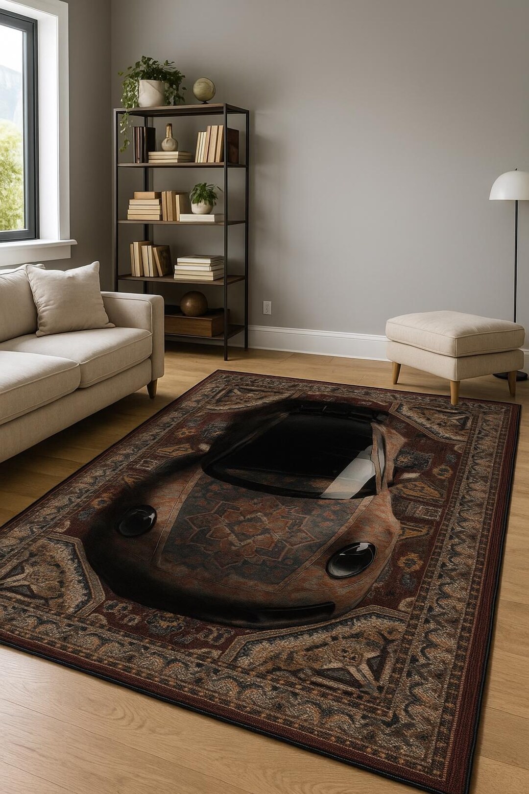 Colorful Design Car Rug | Car Mat | Modern Rugs | Home Decor Rug | Gift ...