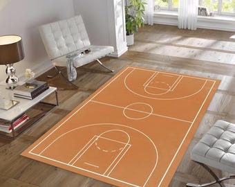 Basketball Court Rug | Basketball Rug | Sports Rug | NBA Rug | Minimalist Rug | Popular Rug | Hypebeast Rug | Custom Rug | Area Rug