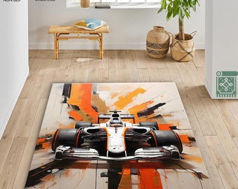 Formula 1 Rugs | Car Rug | Motivational Rug| Entry Rugs | Modern Rugs | Door Mat Rugs | Boy Room Rugs | Washable Rug | Formula 1 Gifts