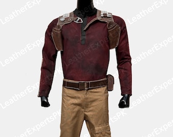 Disfraz de caballero Jedi inspirado en Bode Akuna / Traje de superviviente Jedi de Star Wars / Camisa, pantalones y funda hechos a mano