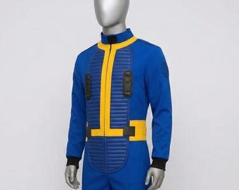 Custom Fallout Vault Dweller Cosplay Jumpsuit- Personalized Vault Number Costume - Sole Survivor Lucy Maclean Inspires Wasteland Outfit
