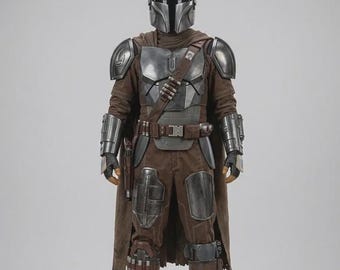 Mandalorian Din Djarin Flygdräkt - Star Wars Beskar-stil Mjuka delar - Mando Rustning Underdräkt - Prisjägare Cosplay Kostym för Halloween.