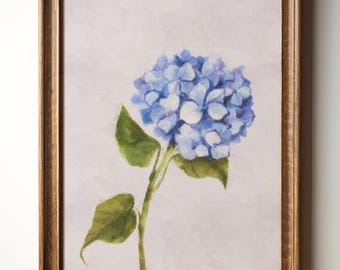 Country Cottage Hydrangea Art - Vintage-Inspired Wall Decor, Floral Printable for Summer, Instant Botanical Download, TimprintsStudio