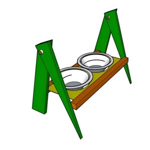 Bowl Stand for Dogs DIY, Building Plans, Elevated Pet Bowl Holder, Pet Furniture