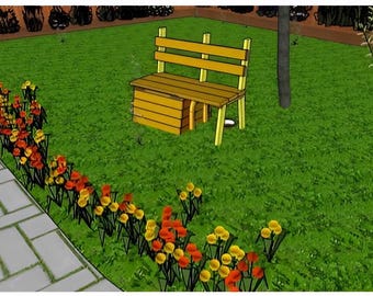 DIY Dog House Bench Plans: Modern Outdoor Kennel (Digital Download)