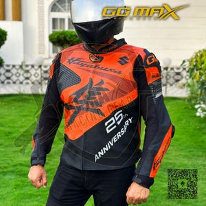Suzuki Hayabusa Gomax Racing Leather Jacket 25th Anniversary Leather Jacket