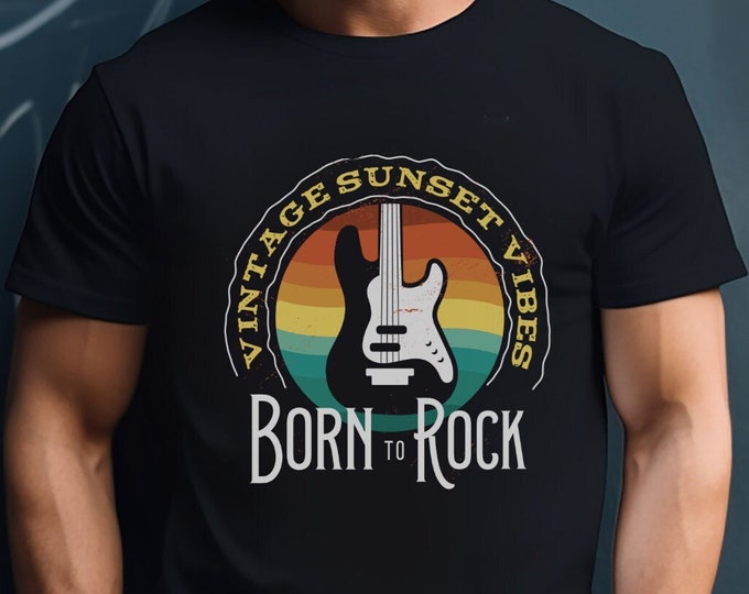 Rock And Roll Shirt, music t-shirt, Funny Shirts, Gift For Her, vintage rock band tee, vintage shirt, rock band shirt, guitar shirt