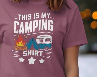 This Is My Camping Shirt, Funny Camping Gift, Outdoors Lover Shirt, Camping Life Adventure Tee, Comfort Colors Tshirt, RV Trailer Camper Top