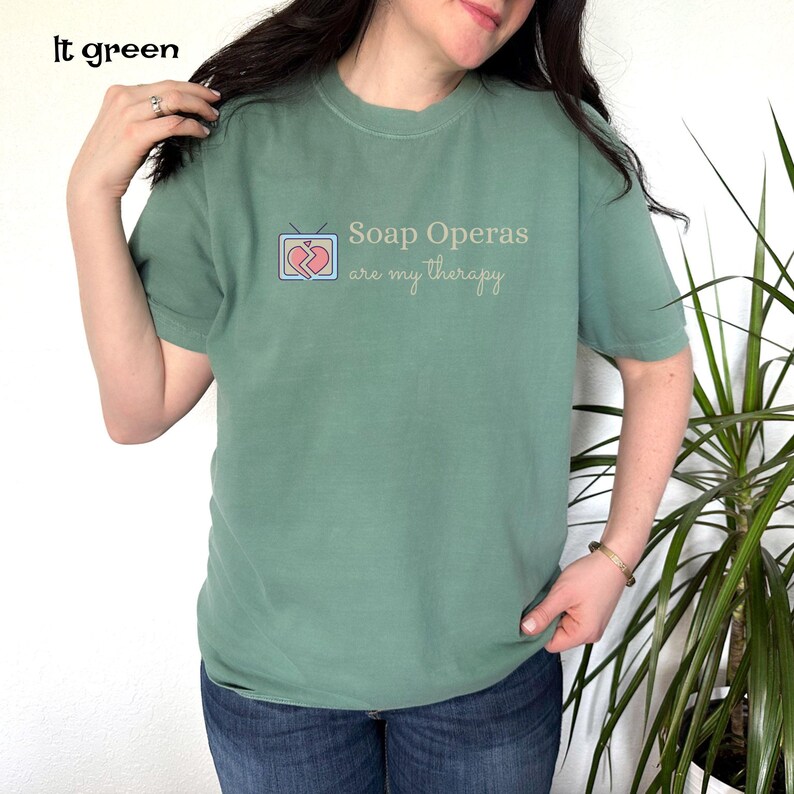 Soap Opera Script Style Soap Operas Are My Therapy T-shirt, Comfort Colors Tee, Vintage Style ...
