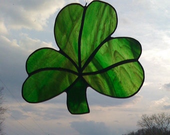 Shamrock Stained Glass Sun Catcher