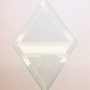 Beveled Glass Diamond Shape 6x9