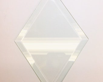 Beveled Glass Diamond Shape 6x9